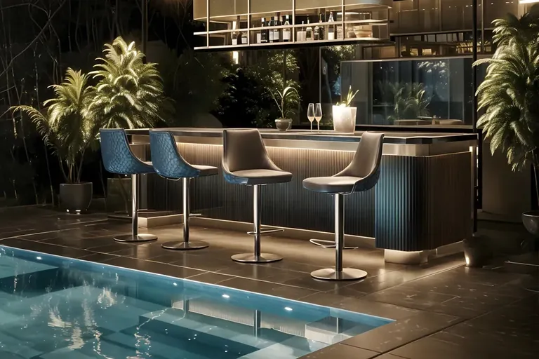 Trump Tower 2 indoor swimming pool bar with poolside stools, artist's impression