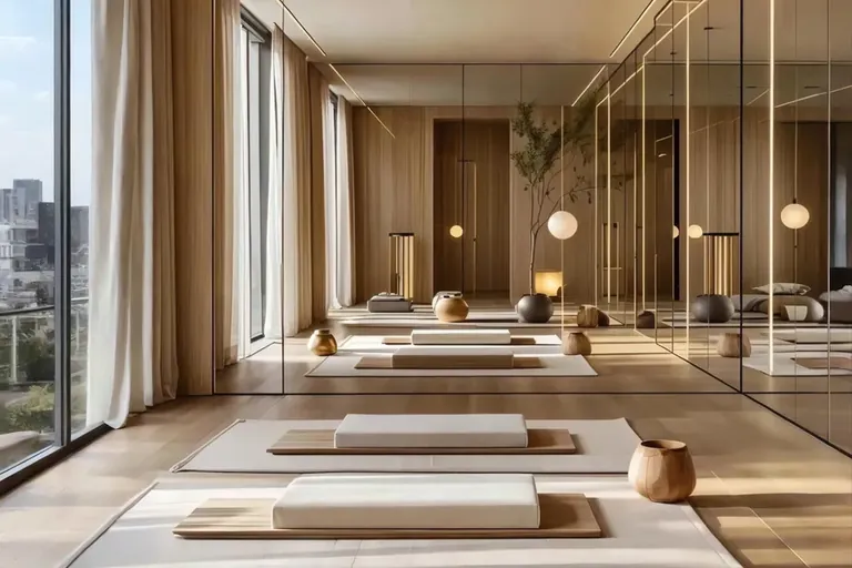Trump Tower 2 yoga and pilates studio with city views, artist's impression