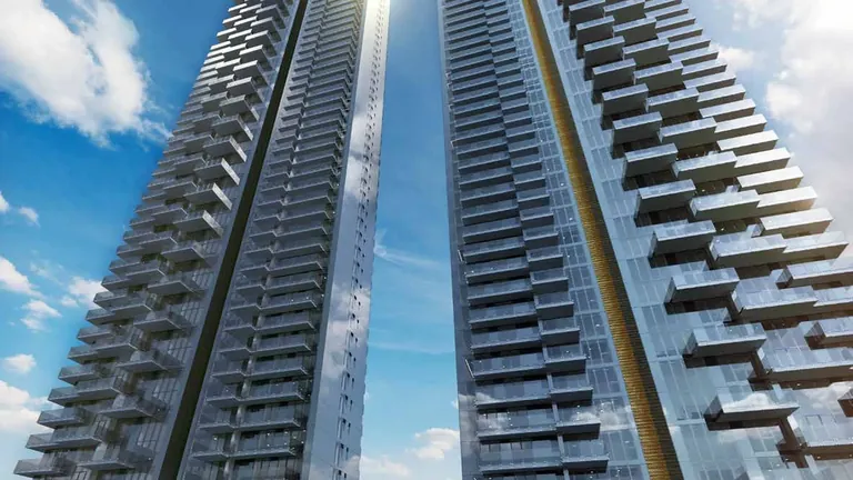 Trump Towers Delhi NCR glass and stone tower facade