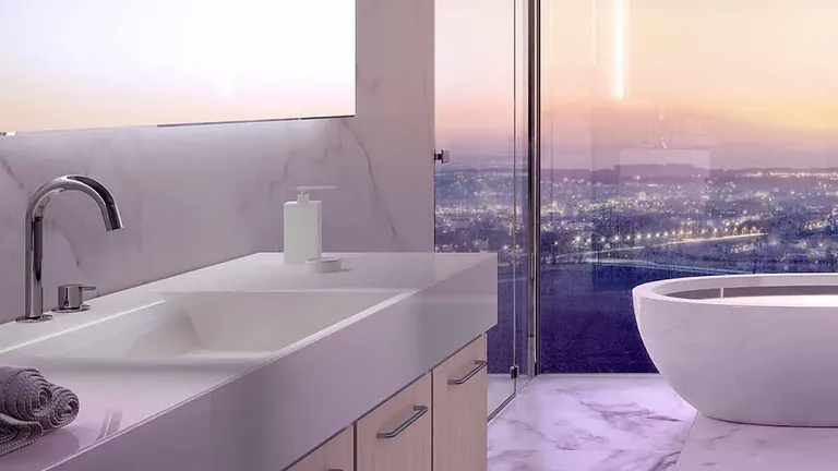 Trump Towers Delhi NCR master bath with freestanding tub