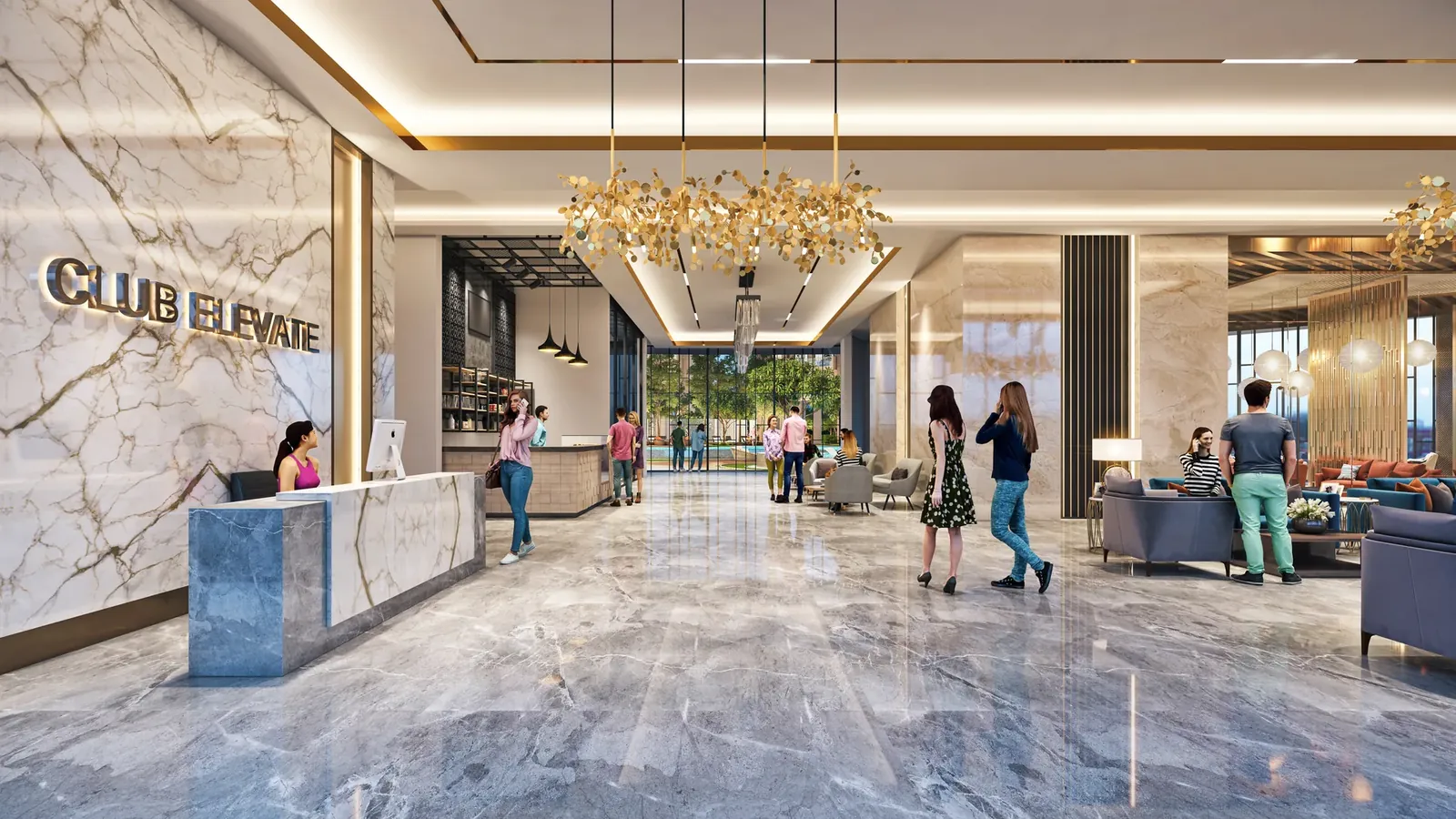 Tulip Monsella clubhouse lobby