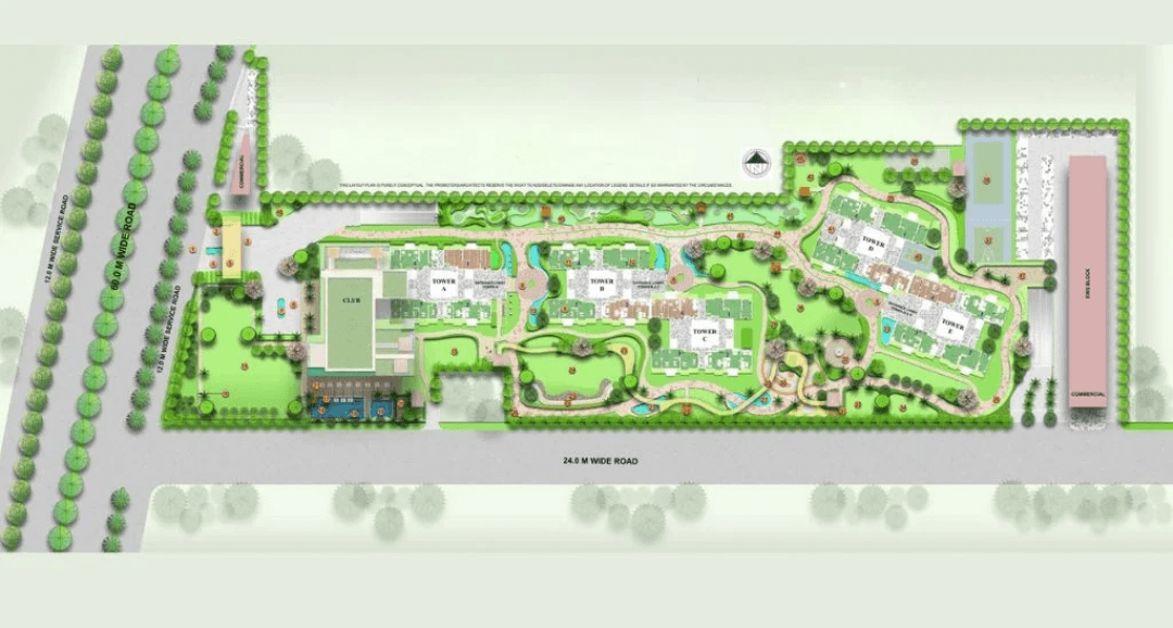  4 BHK for sale in Tulip Crimson Sector-70,Gurgaon Site Map