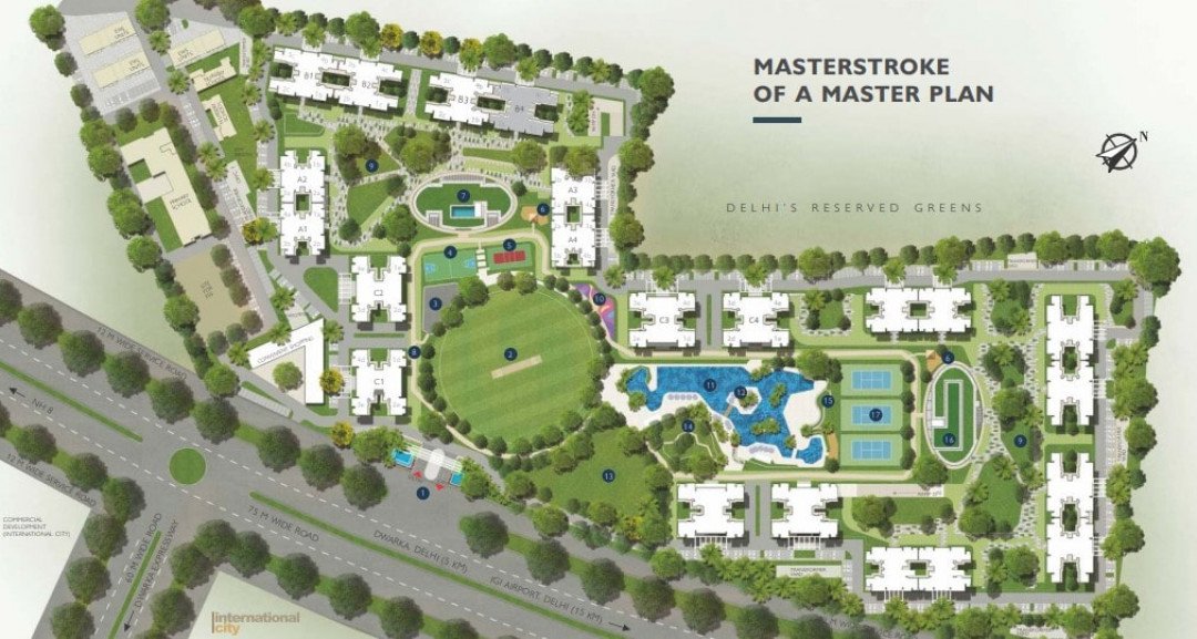  3 BHK for sale in SOBHA Altus Sector-106,Gurgaon Site Map